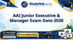 StudyHUB – Free Open Educational Resources AAI Junior Executive & Manager Exam Date 2026
