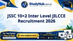 StudyHUB – Free Open Educational Resources JSSC 10+2 Inter Level JILCCE Recruitment 2026