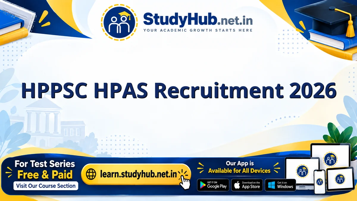 HPPSC HPAS Recruitment 2026