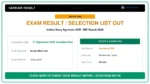 Indian Navy Agniveer SSR / MR Result 2026