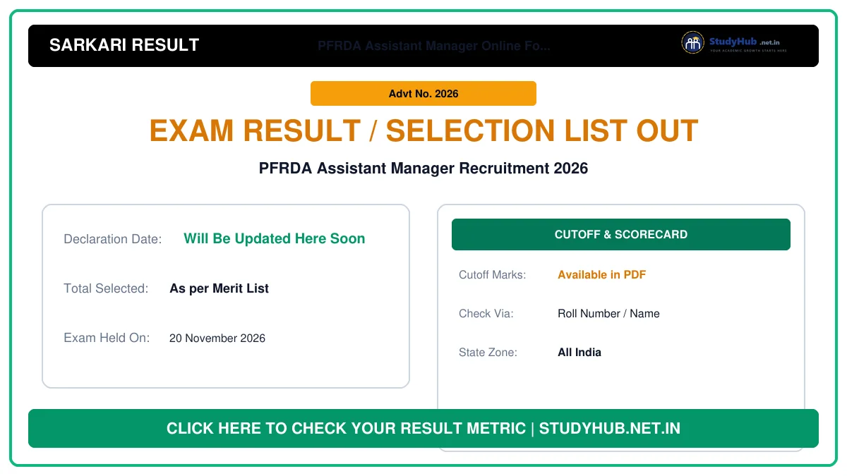 PFRDA Assistant Manager Online Form 2026 PFRDA Assistant Manager Recruitment 2026
