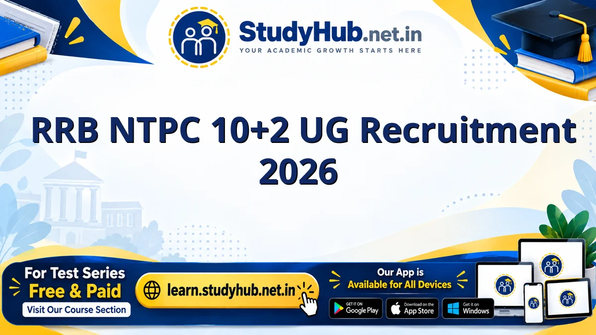Sarkari Result RRB NTPC 10+2 UG Recruitment 2026
