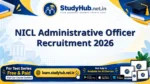 NICL Administrative Officer Recruitment 2026