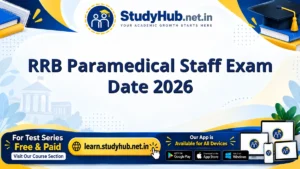 RRB Paramedical Staff Exam Date 2026