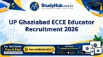 UP Ghaziabad ECCE Educator Recruitment 2026