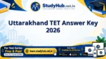 Uttarakhand TET Answer Key 2026